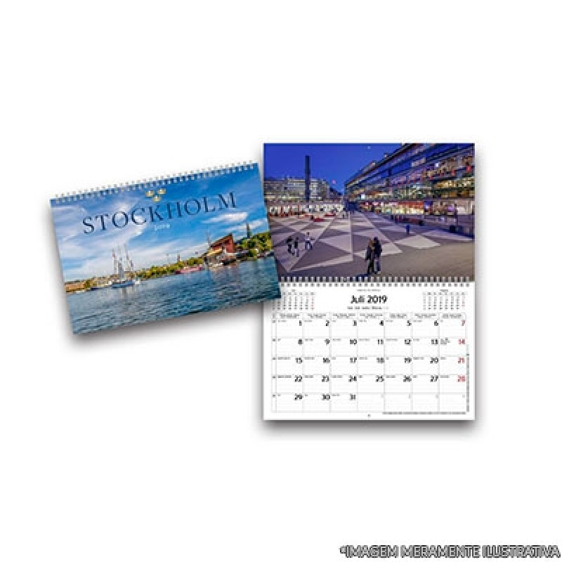 Calendário com Imã Personalizado Itaquera - Calendario de Mesa Espiral Personalizado Mongaguá