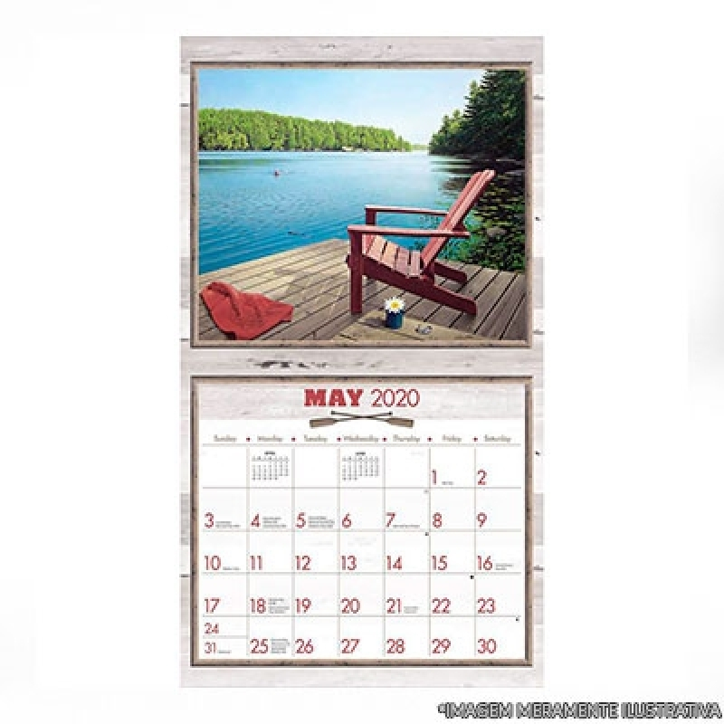 Calendário de Geladeira Personalizado Preço Suzano - Calendario Personalizado para Lembrancinha Cubatão
