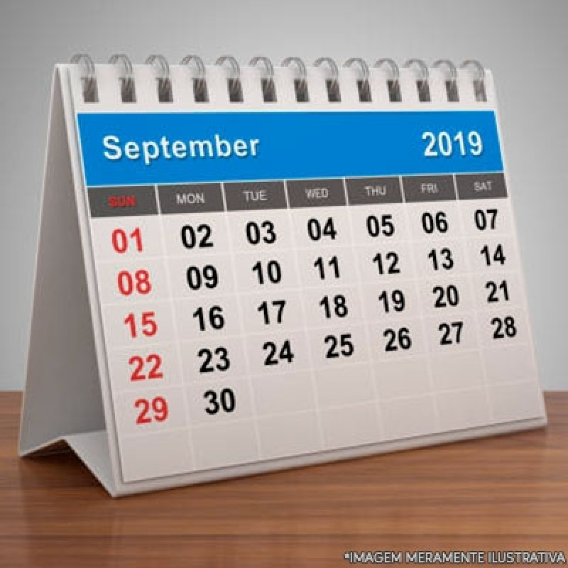 Calendário de Mesa Espiral Personalizado Preço Pacaembu - Calendario de Mesa para Empresa Itanhaém