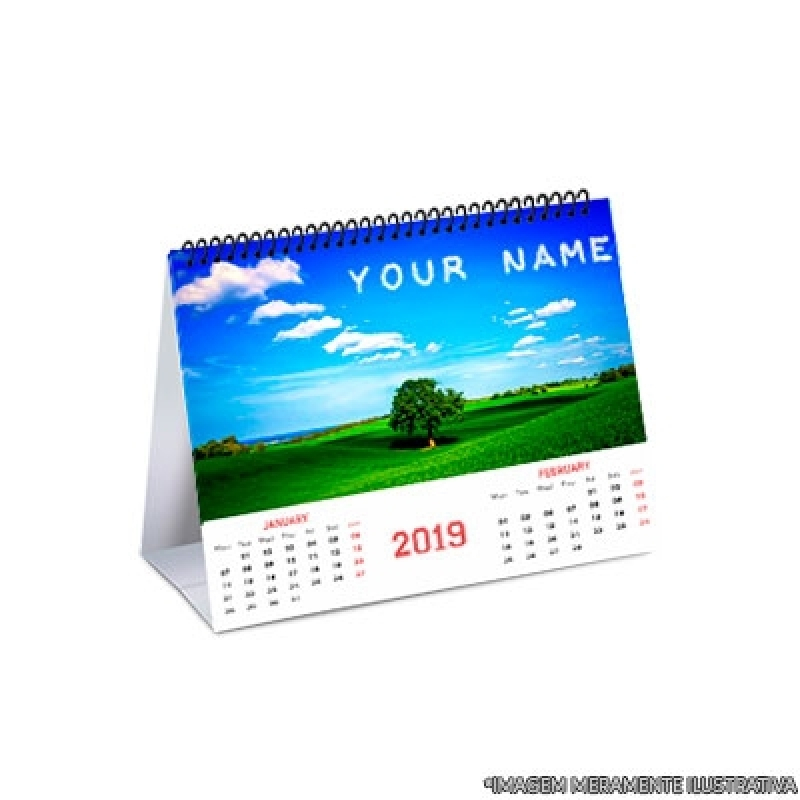 Calendário de Mesa Personalizado Preço Cidade Dutra - Calendario de Mesa para Empresa Itanhaém