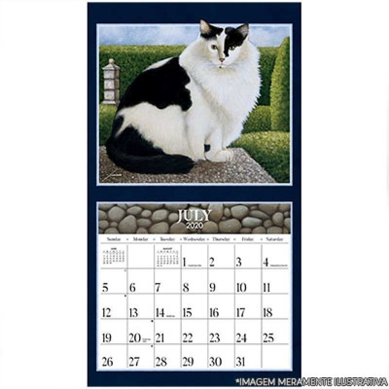 Calendário Grande Personalizado Preço Vila Buarque - Calendario de Mesa Espiral Personalizado Mongaguá