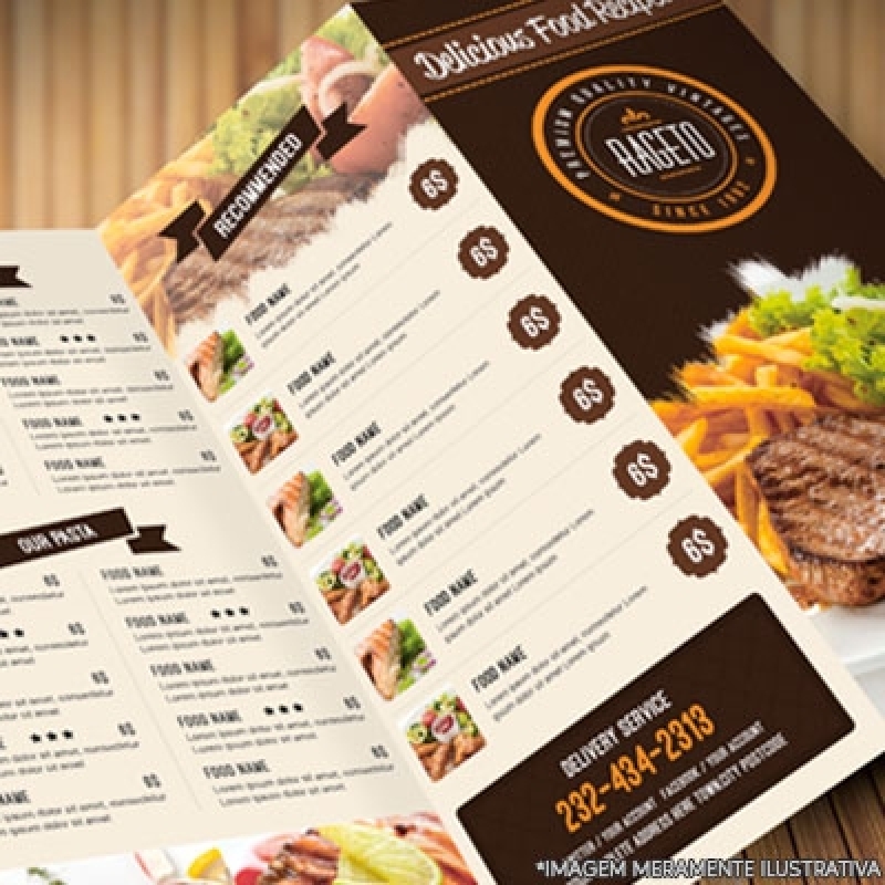 Gráfica de Folhetos Restaurante Centro - Folhetos Personalizado para Mercado