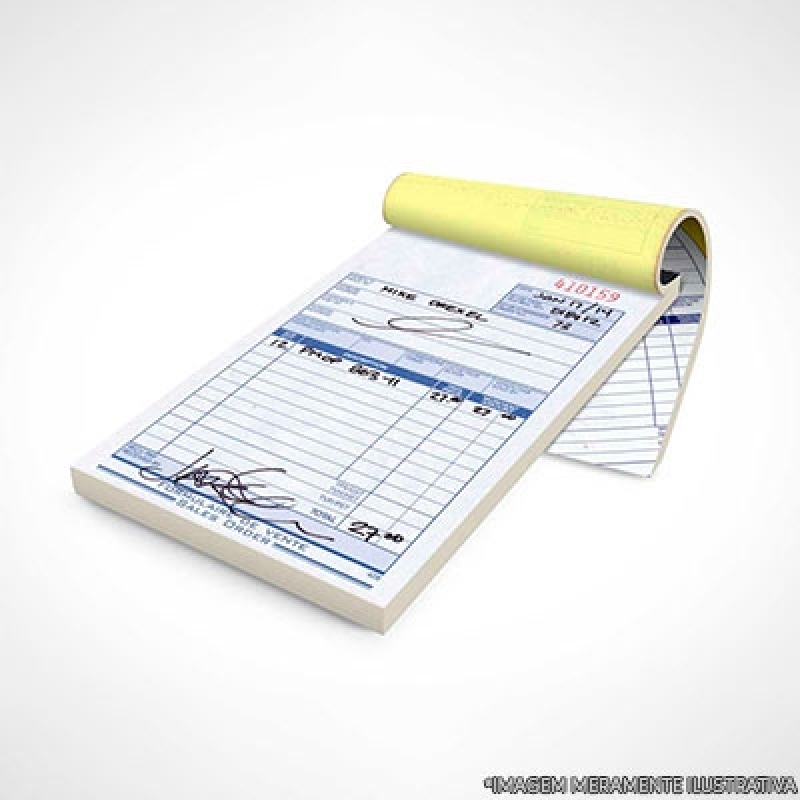 Impressão de Talão de Orçamentos Personalizado Ponte Pequena - Talão de Recibo com Canhoto Personalizado Cubatão