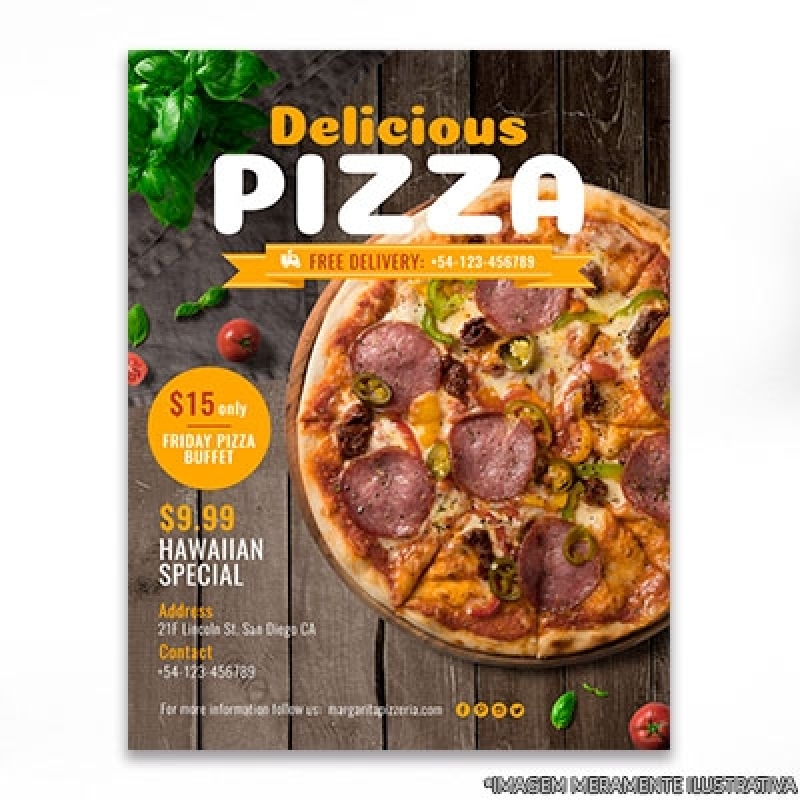Onde Compro Folhetos para Pizzaria Jardim América - Folhetos Personalizado Promocional