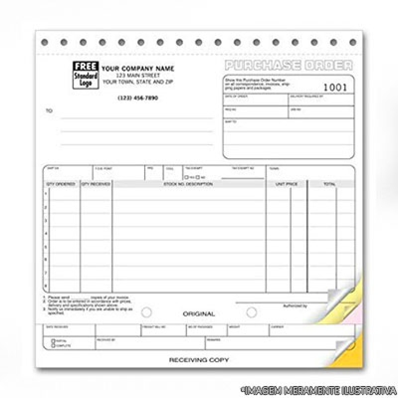 Talão de Pagamento Personalizado Valor Cidade Tiradentes - Talão de Notas Personalizado Santos